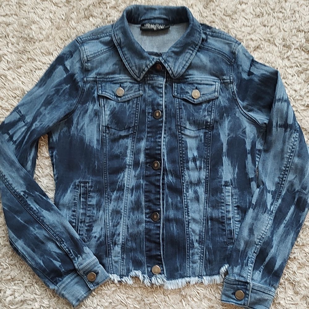 JOUJOU Premium Denim Collection Women's denim jacket size M - Picture 3 of 5